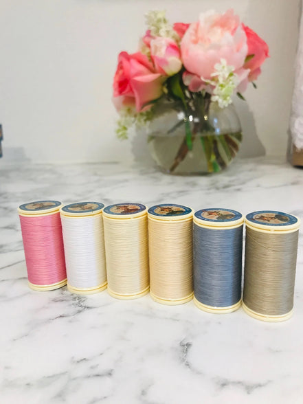 Sajou Assortment #2 Box- Pastel Tones- 12 Spools GLOVING THREAD