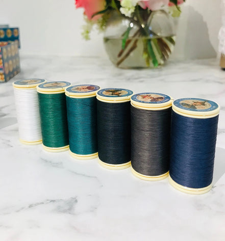 Sajou Assortment #1 Box- DARK Tones- 12 Spools GLOVING THREAD