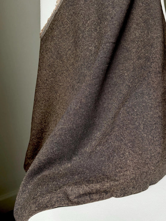 Essex Yarn Dyed Linen- Cotton Blend- “Espresso” Dark Brown- 44” Wide