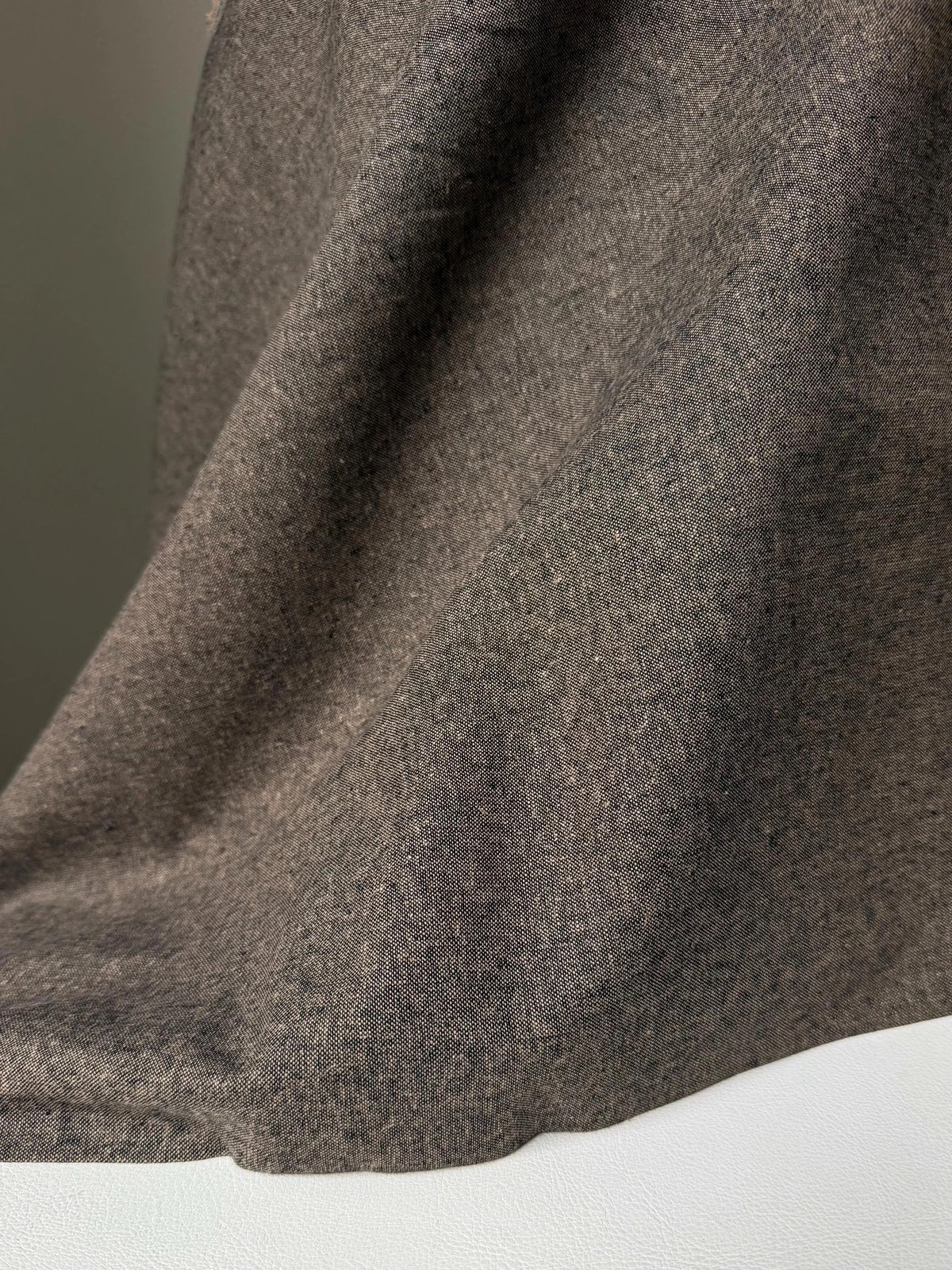 Essex Yarn Dyed Linen- Cotton Blend- “Espresso” Dark Brown- 44” Wide