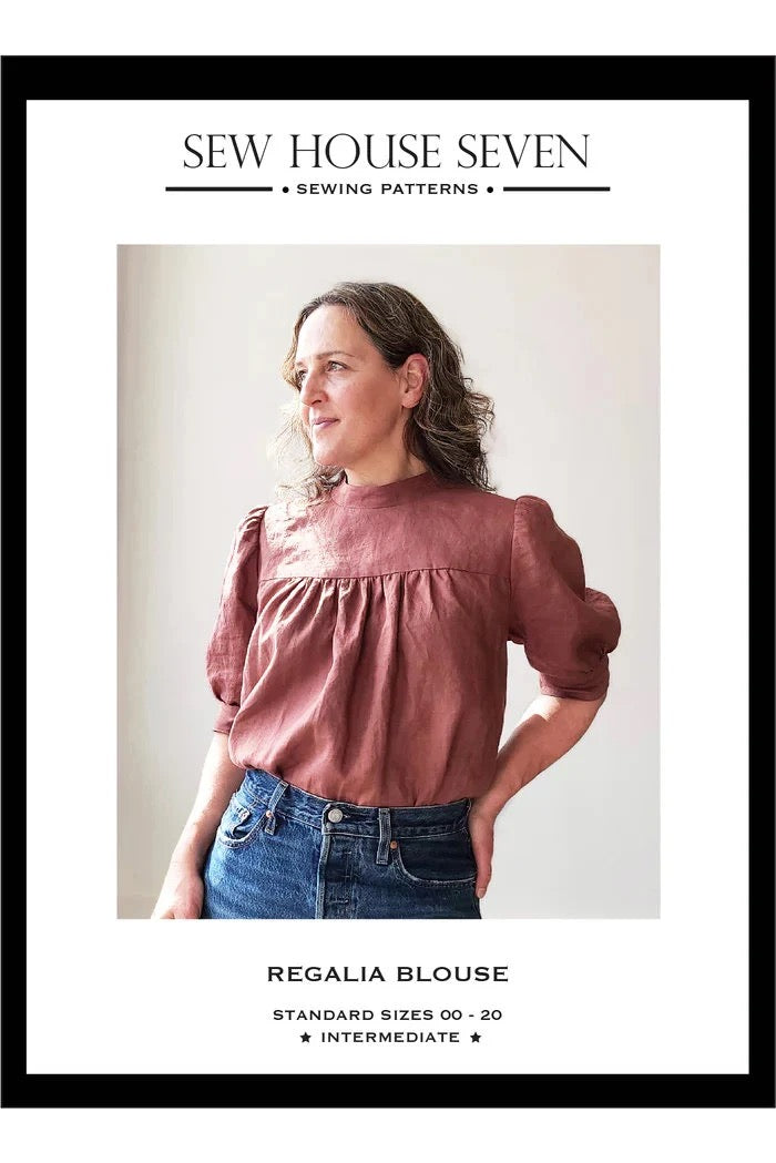 Regalia Blouse- Sew House Seven- Paper Pattern- Sizes 00-20, 16-34