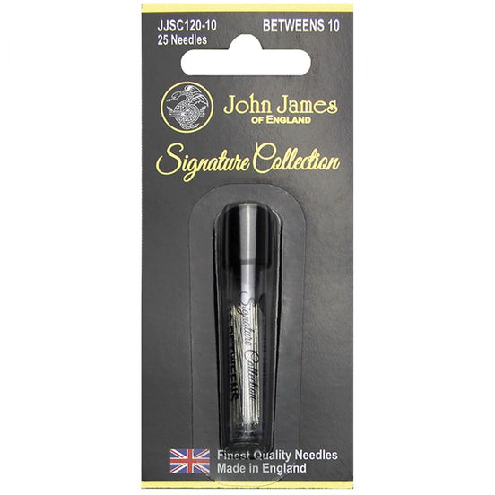 John James of England Signature Collection Betweens Needles- Size 7, 9, or 10- 25 Needles