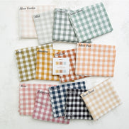 Camp Gingham- “Moss” Brown- Green- Fableism- 44” Wide- Cotton Woven- 3/8” Squares