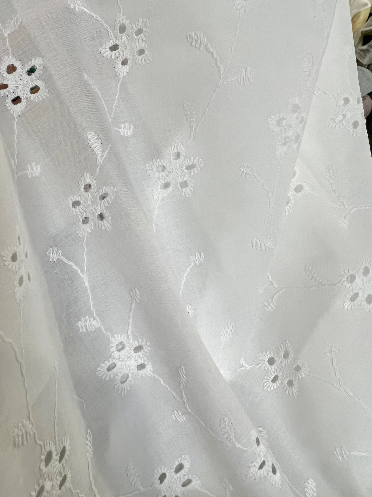 Francesca Cotton Eyelet- In White or PFD- 55