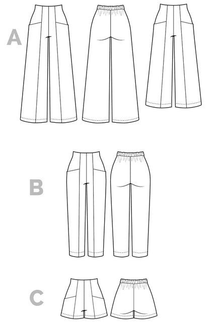 Pietra Pants & Shorts- Closet Core Paper Pattern