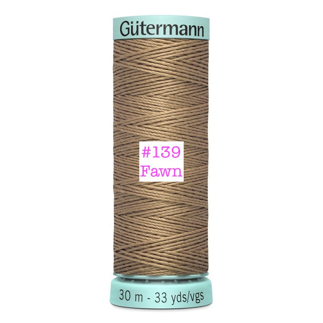 Gutermann 15wt Top Stitch Silk Thread- 33 YDS
