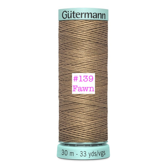 Gutermann 15wt Top Stitch Silk Thread- 33 YDS