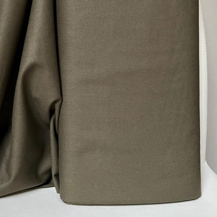 Dark Khaki Green “Army" Essex Linen- Cotton Blend Fabric- 43" Wide