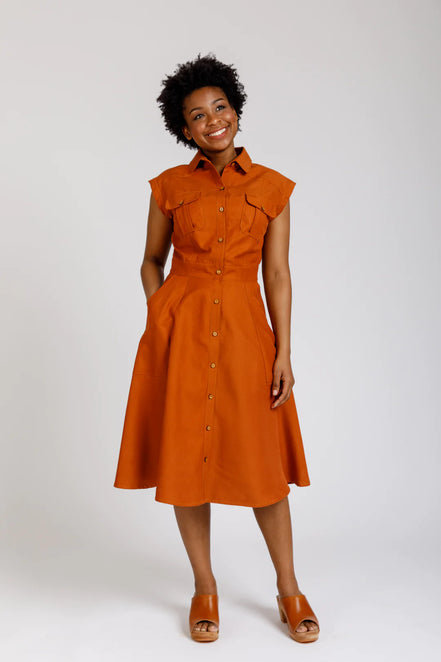 Matilda Shirt Dress-Megan Nielsen Paper Pattern
