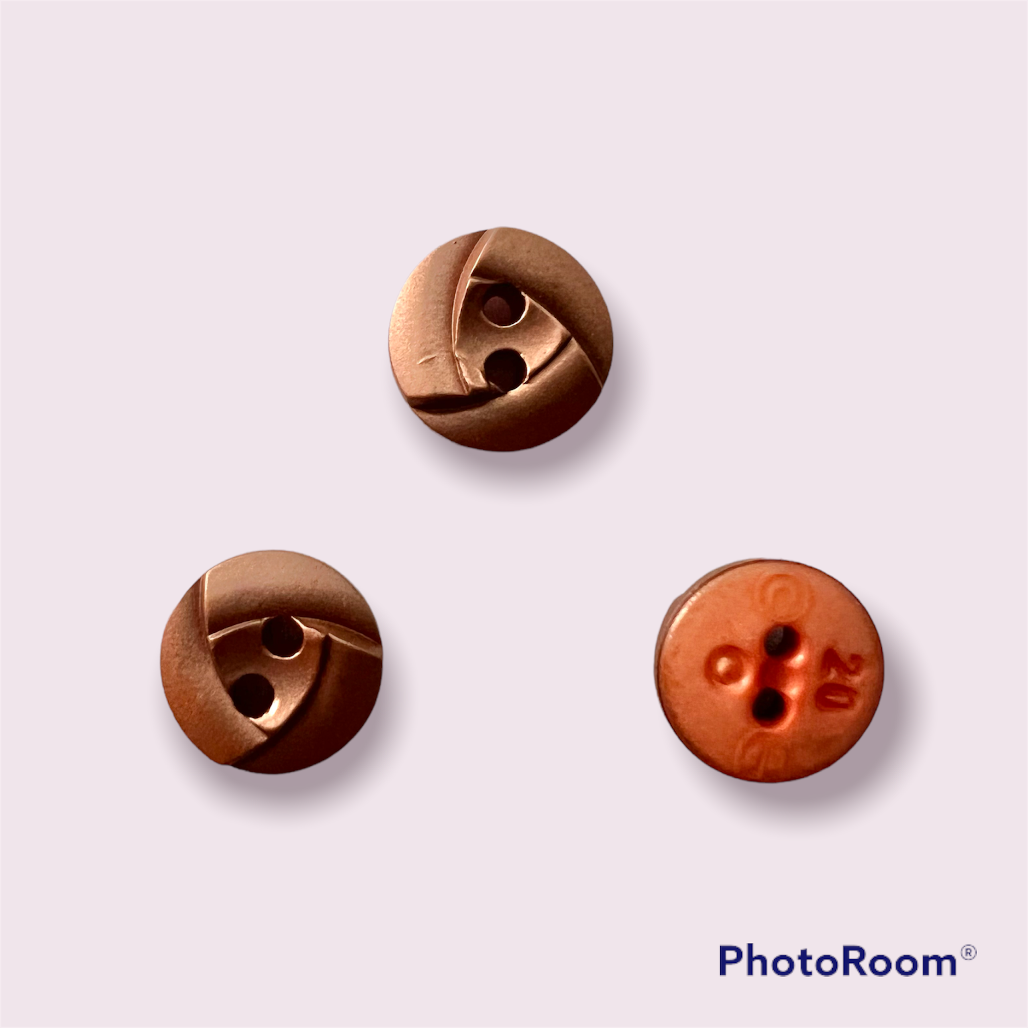 Matte Copper Buttons- 1/2