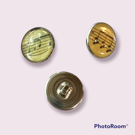 Musical Notes Button- OCA-098