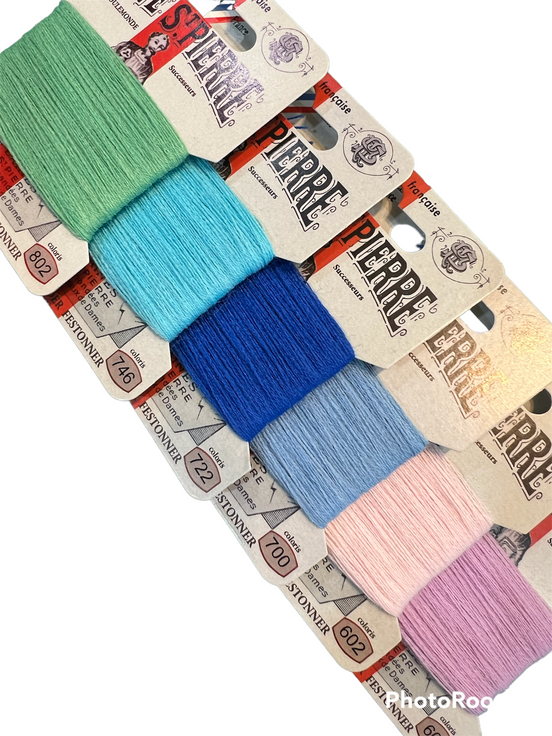 Laine-Saint-Pierre Wool Blend- Floss Box- 12 SPRING Colors