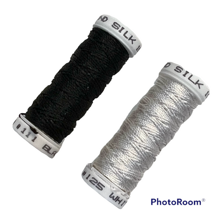 Trebizond Twisted Silk Thread- Assorted Colors- ONE SPOOL- #100- #500