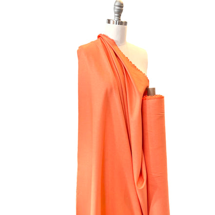 Coral or Orange Silk Noil- 45" Wide