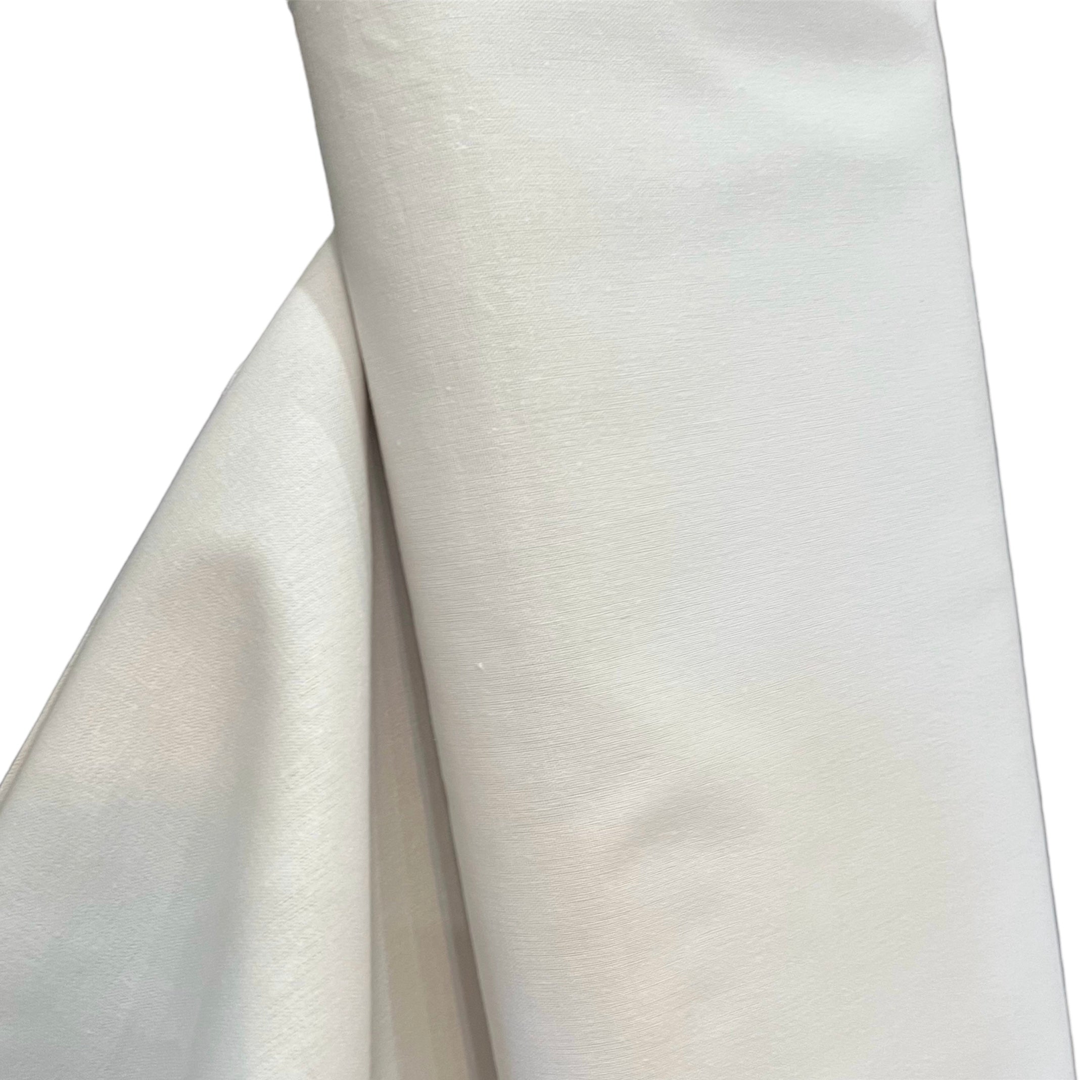 White Essex Linen- Cotton Blend CANVAS Fabric- 44