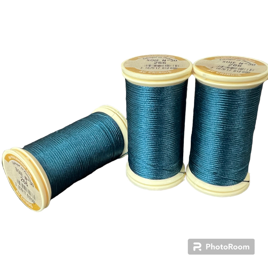 Sajou No. 266- "Peacock" Blue-Green PERLE SILK THREAD- Fil au Chinois
