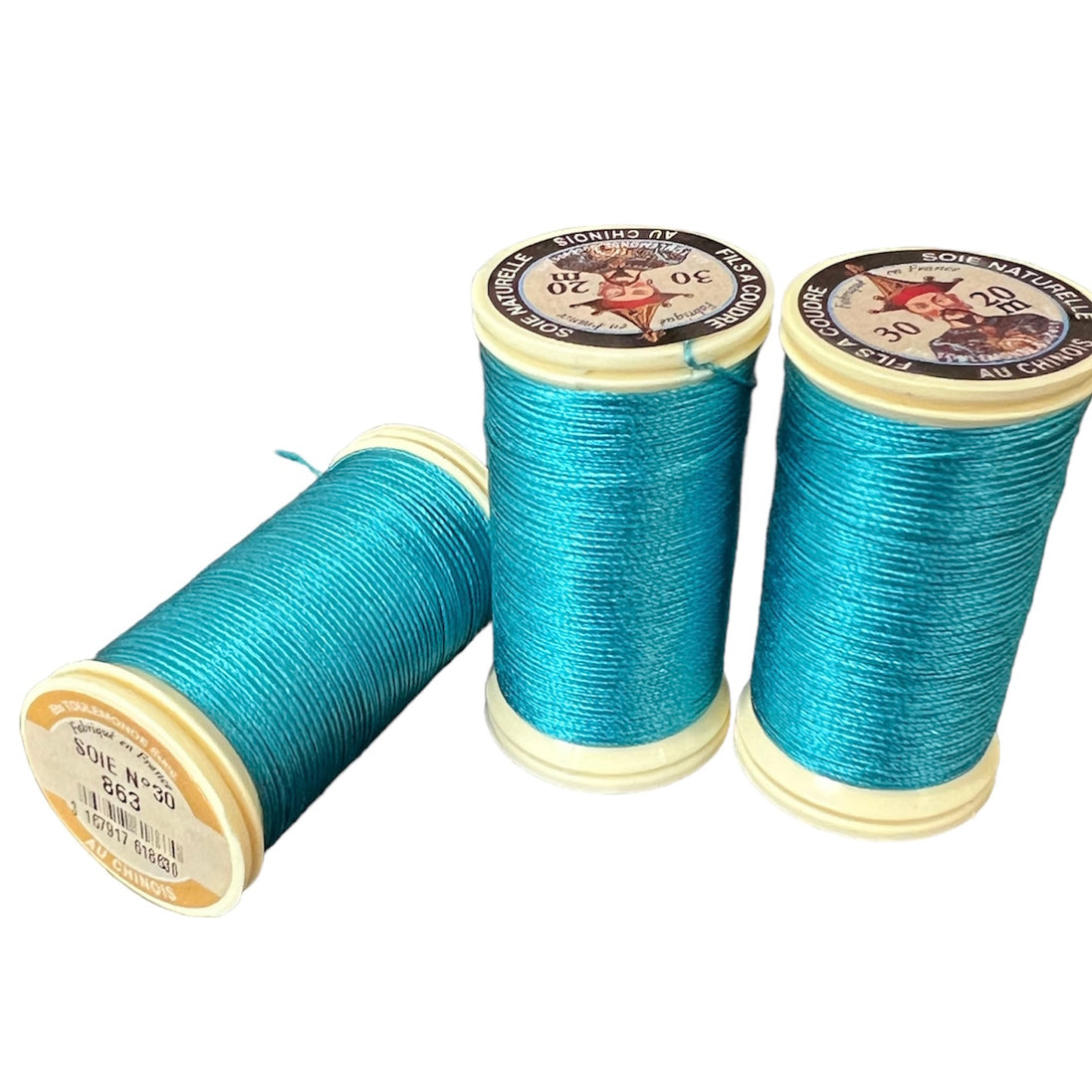 Sajou No. 863- "Celadon" Turquoise PERLE SILK THREAD- Fil au Chinois