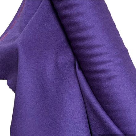 Superfine Wool Crepe- Eggplant (Dark Purple) - 60" Wide (1817)