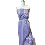 Purple, Pink Stripes Cotton Fabric- “Untangled Strings