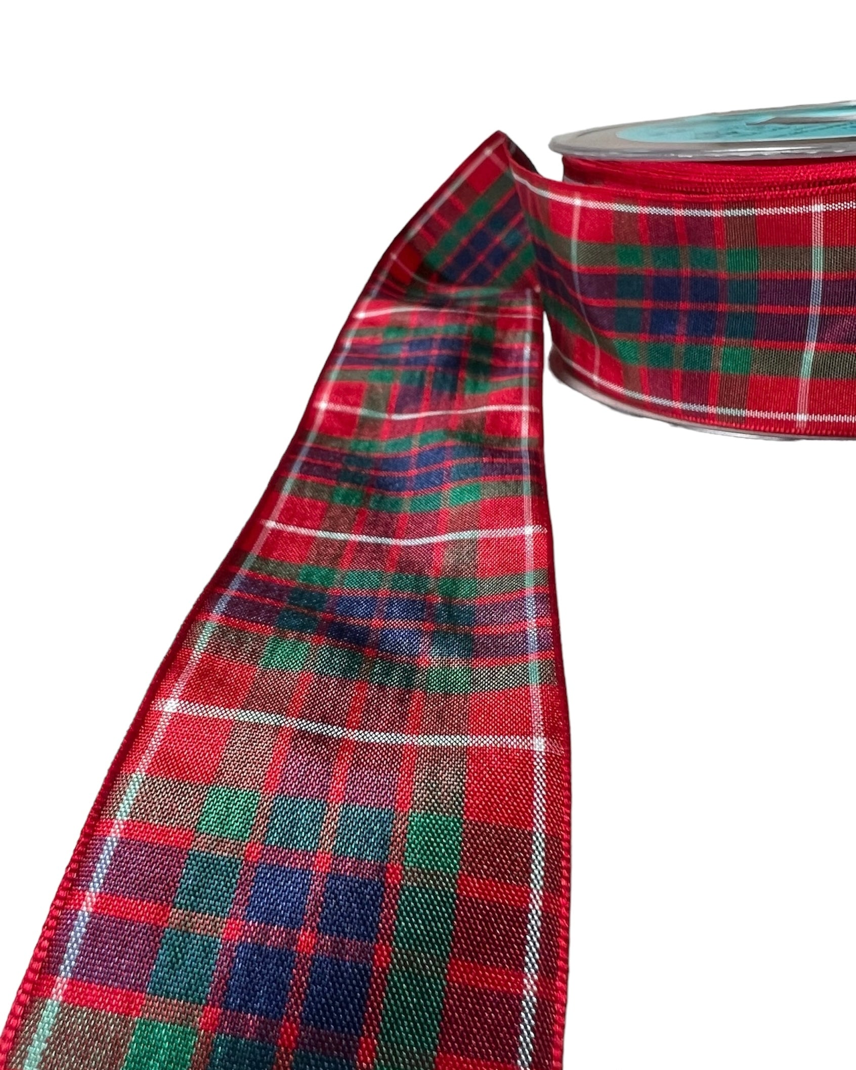 Plaid Tartan Ribbon- 18207- Red, Blue, Green- 40MM or 1.5” Wide