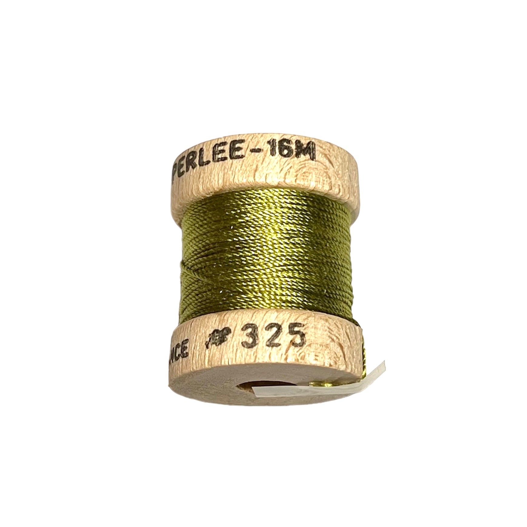Au Ver A Soie- Soie Perlée- Green & Gold Collection- 6 Spools 100% Silk Thread