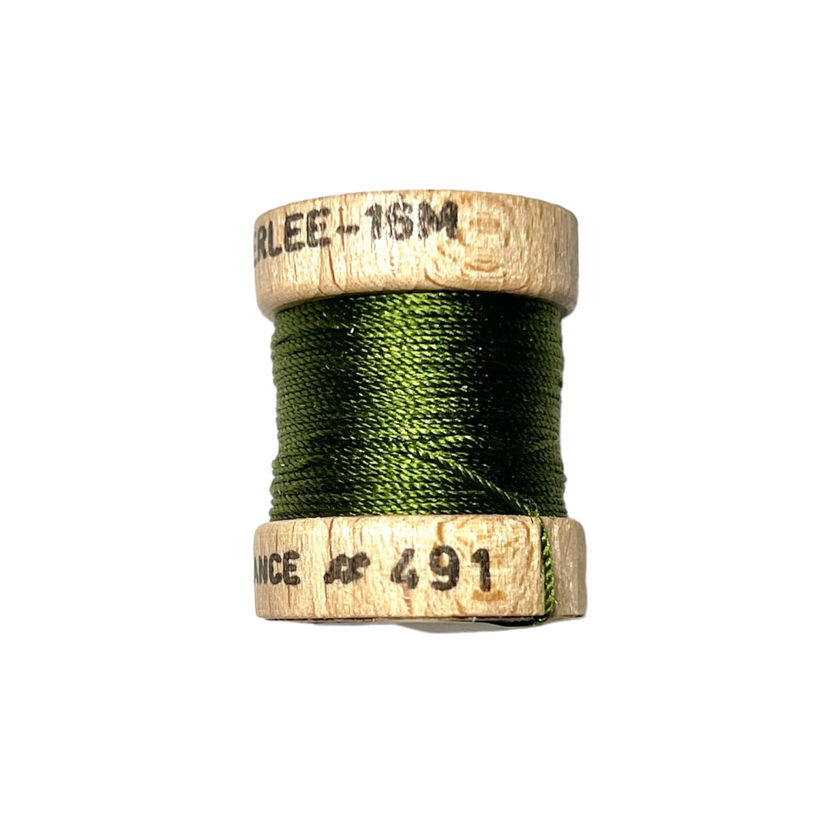 Au Ver A Soie- Soie Perlée- Green & Gold Collection- 6 Spools 100% Silk Thread
