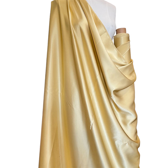 Golden Yellow Pure Silk Charmeuse Fabric- 44” Wide (364)