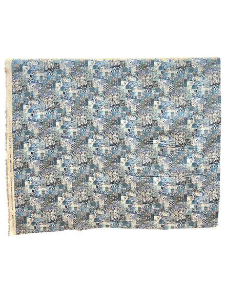 Liberty London- Archive Patchwork Tana Lawn Cotton- Blue & Navy