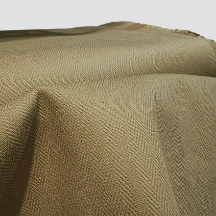 Ginza Cotton Herringbone- “Olive 24"- 44” Wide- Structured