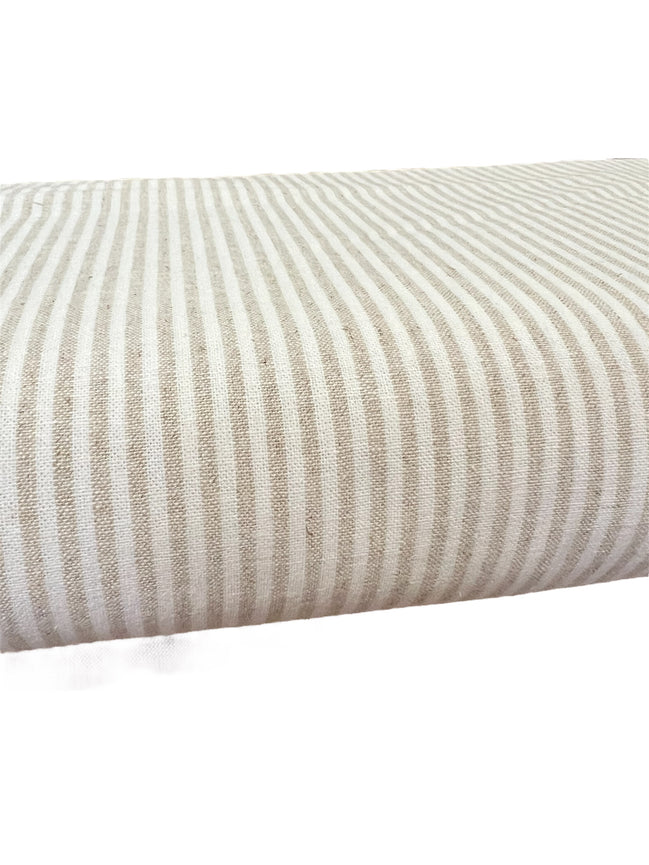 Essex Yarn Dyed Classic Wovens- Linen- Cotton Blend- “Natural”- Stripes- 43” Wide