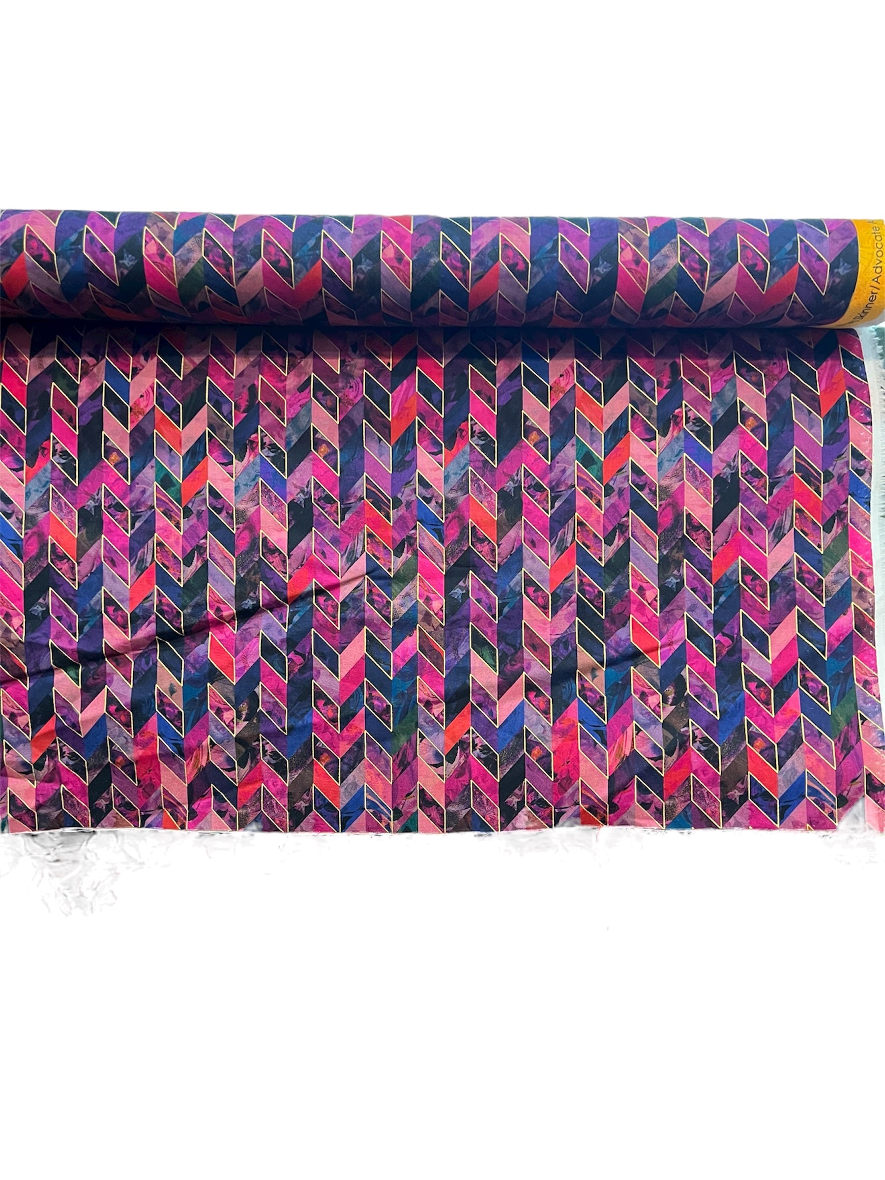 WINE from Golden Vibes- 100% Cotton- 44” Wide- Subtle Metallic- Hot Pink, Royal Blue, Purple