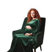 Hunter Green Spandex Velvet- 60” Wide
