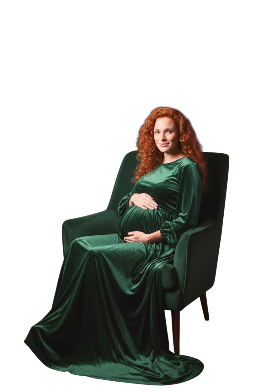 Hunter Green Spandex Velvet- 60” Wide