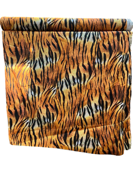 Tiger Print- “Animal Kingdom Wide Sateen”- Cotton Fabric- 108” Wide