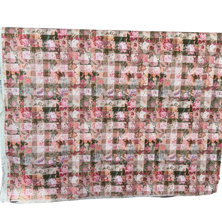Liberty London- “Archive Gingham" Tana Lawn Cotton- 54” - Purple, Pink, Green
