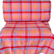 Mammoth Junior Flannel- “Punch”- Red, Purple, Yellow- Cotton- 44” Wide