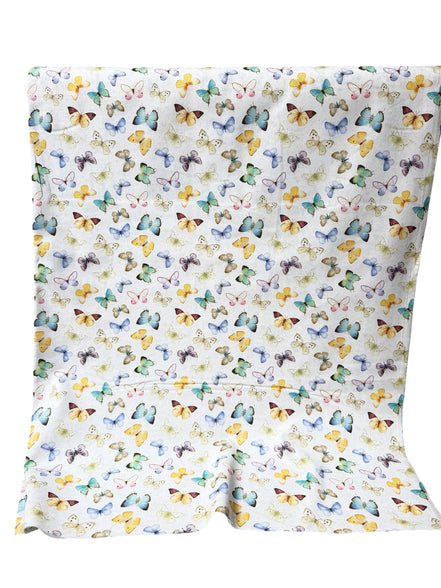 Butterflies "Tossed Butterflies” 44” Wide Cotton Fabric