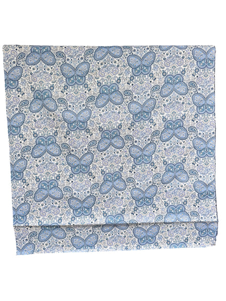 Butterflies, Paisley- Cotton Lawn 43”- KP9071-3A- Blue, White- Cosmo