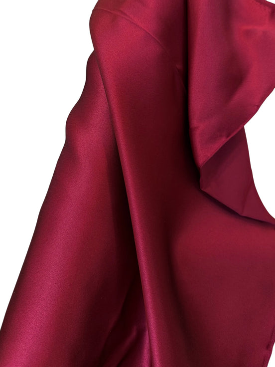 372 Dark Wine Silk Charmeuse- 44” Wide- 19MM
