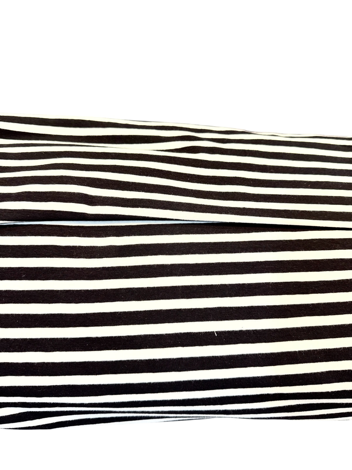 Striped Alike “Caviar” Black, White Jersey Knit- Art Gallery- 60”