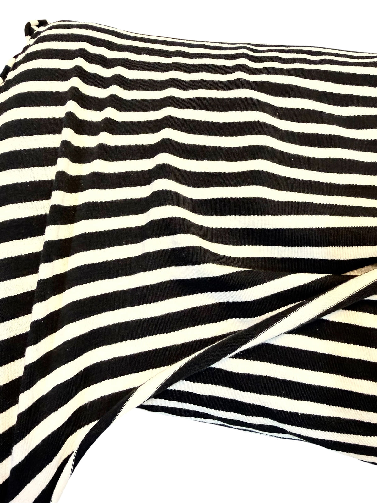 Striped Alike “Caviar” Black, White Jersey Knit- Art Gallery- 60”