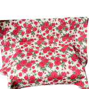 Liberty London- Carline Rose Tana Lawn Cotton- Red and Pale Cream- 54