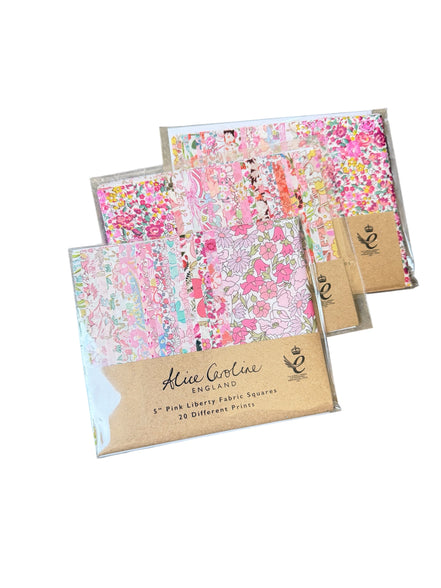 Alice Caroline- 20 Pcs Liberty Tana Lawn Mixed Colours 5″ Charm Squares