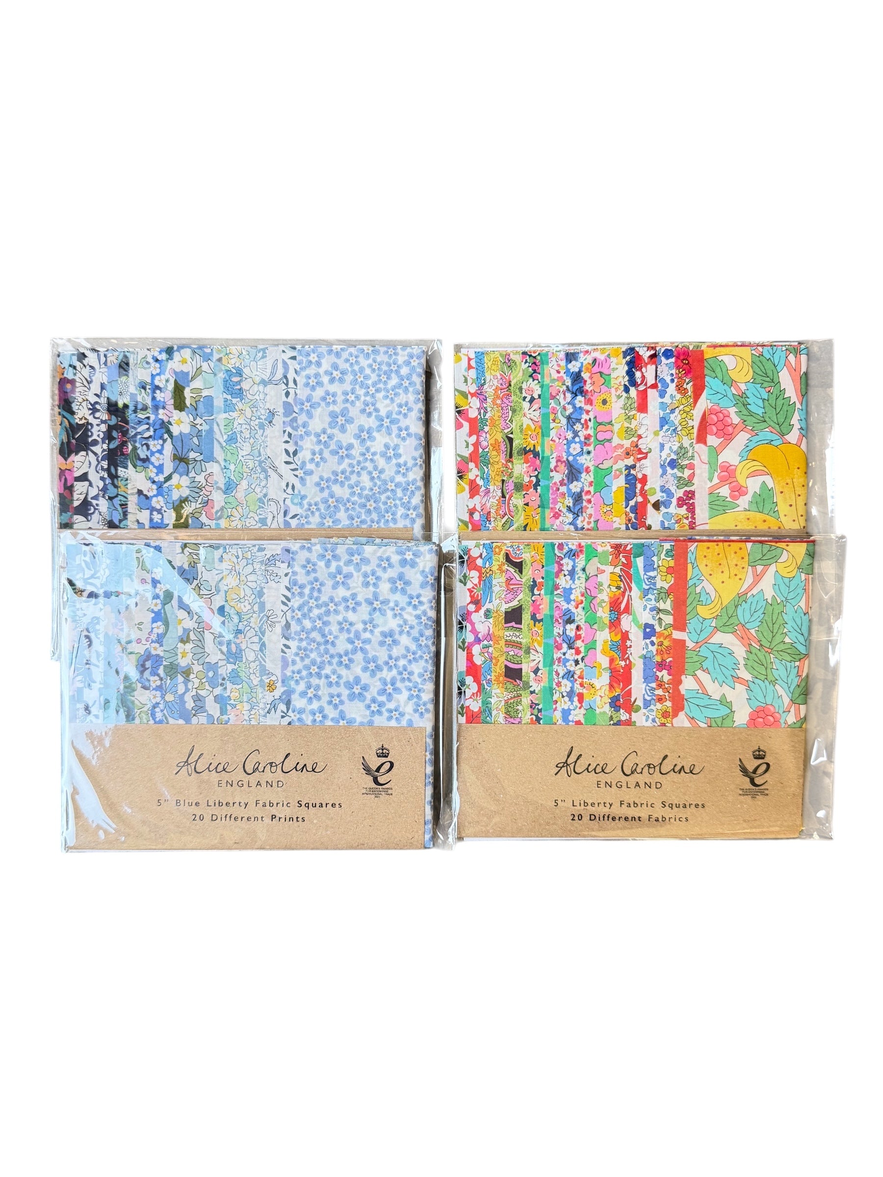 Alice Caroline- 20 Pcs Liberty Tana Lawn Mixed Colours 5″ Charm Squares