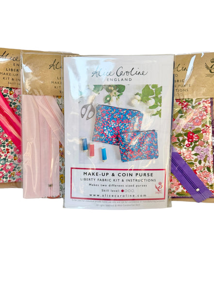Alice Caroline- Liberty Tana Lawn Mixed Colours Make-Up & Coin Purse Kit