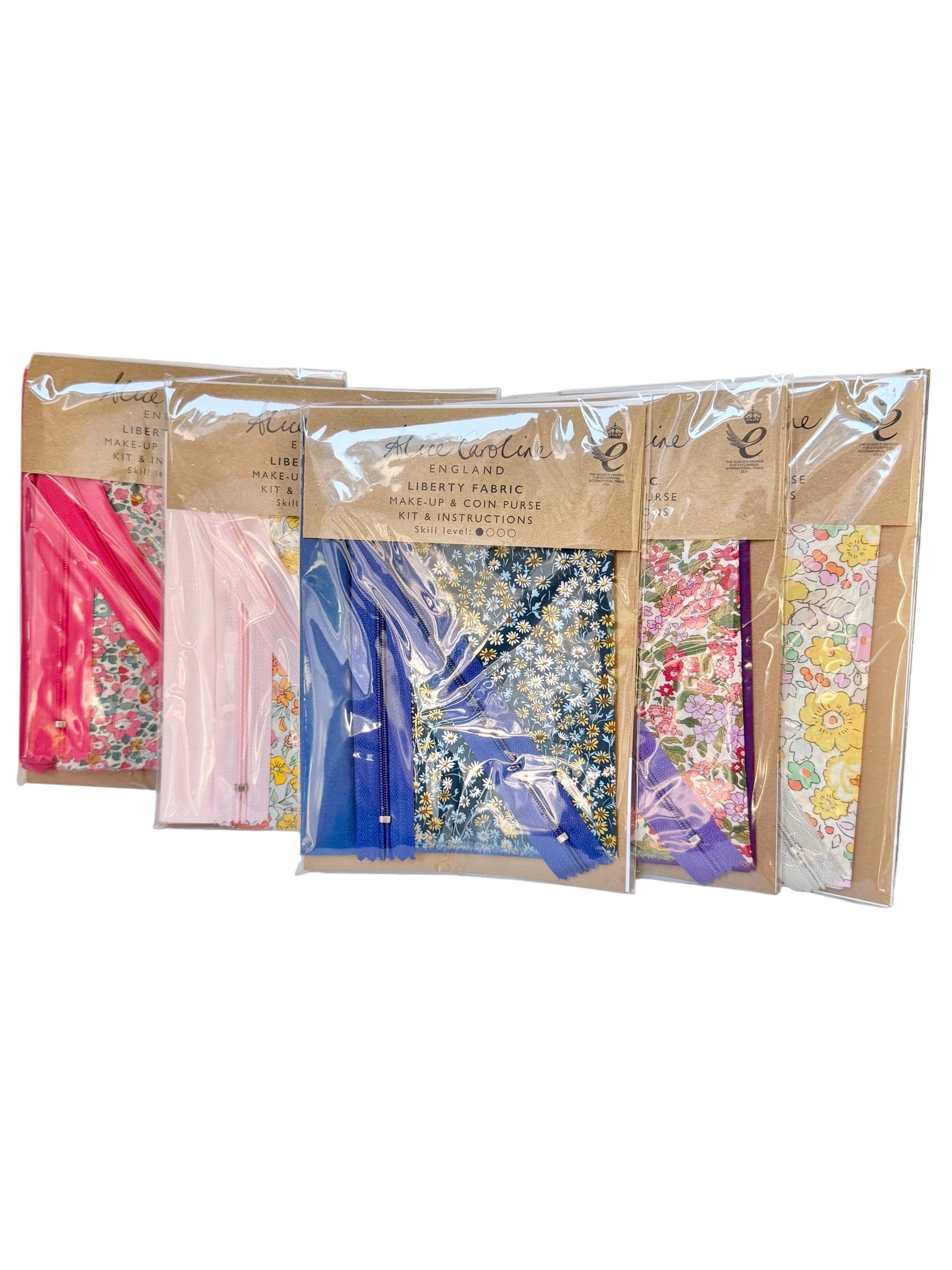 Alice Caroline- Liberty Tana Lawn Mixed Colours Make-Up & Coin Purse Kit