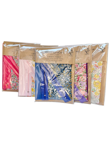 Alice Caroline- Liberty Tana Lawn Mixed Colours Make-Up & Coin Purse Kit