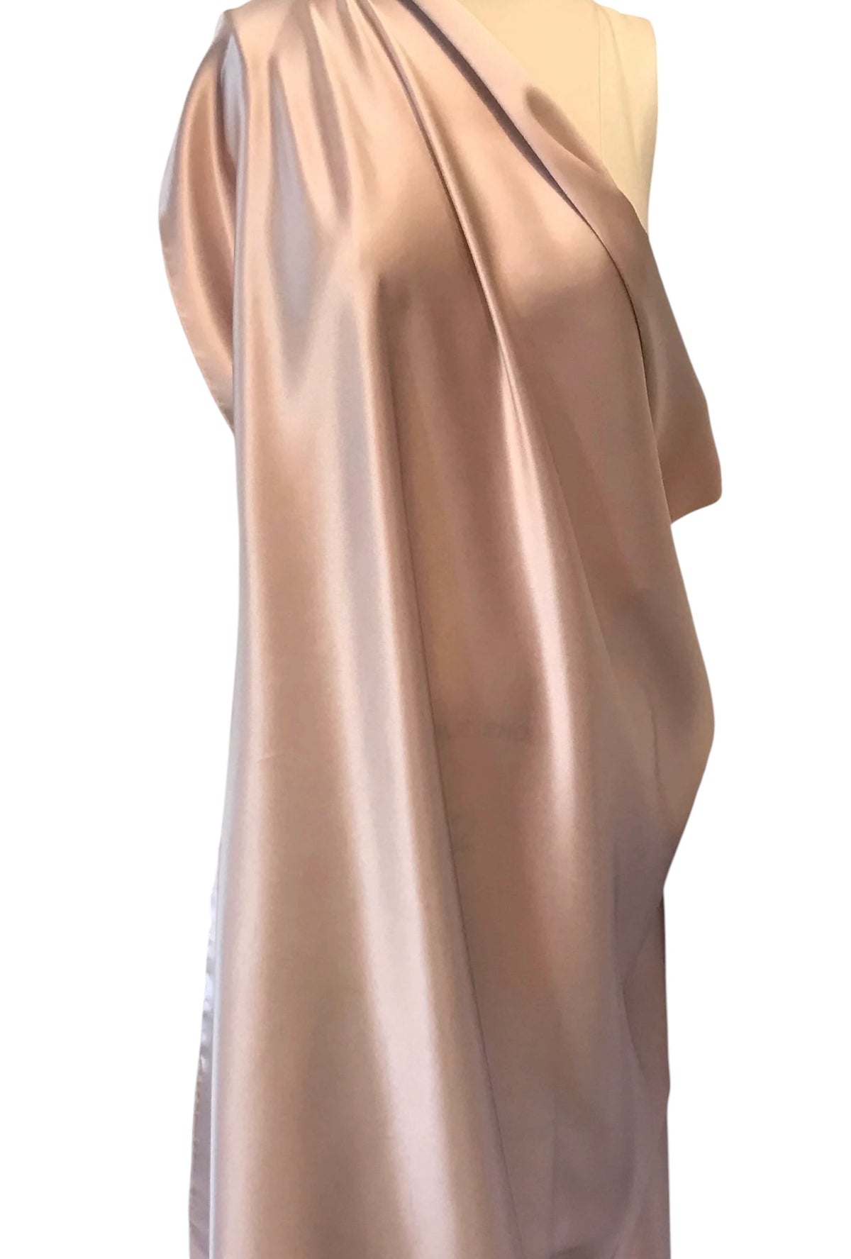 Champagne Pure Silk Charmeuse Fabric- 45” Wide- 18.5 MM- (306)