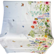 Sunlit Sonnet Butterfly Garden- Double Border- Cream- Cotton Fabric- 44