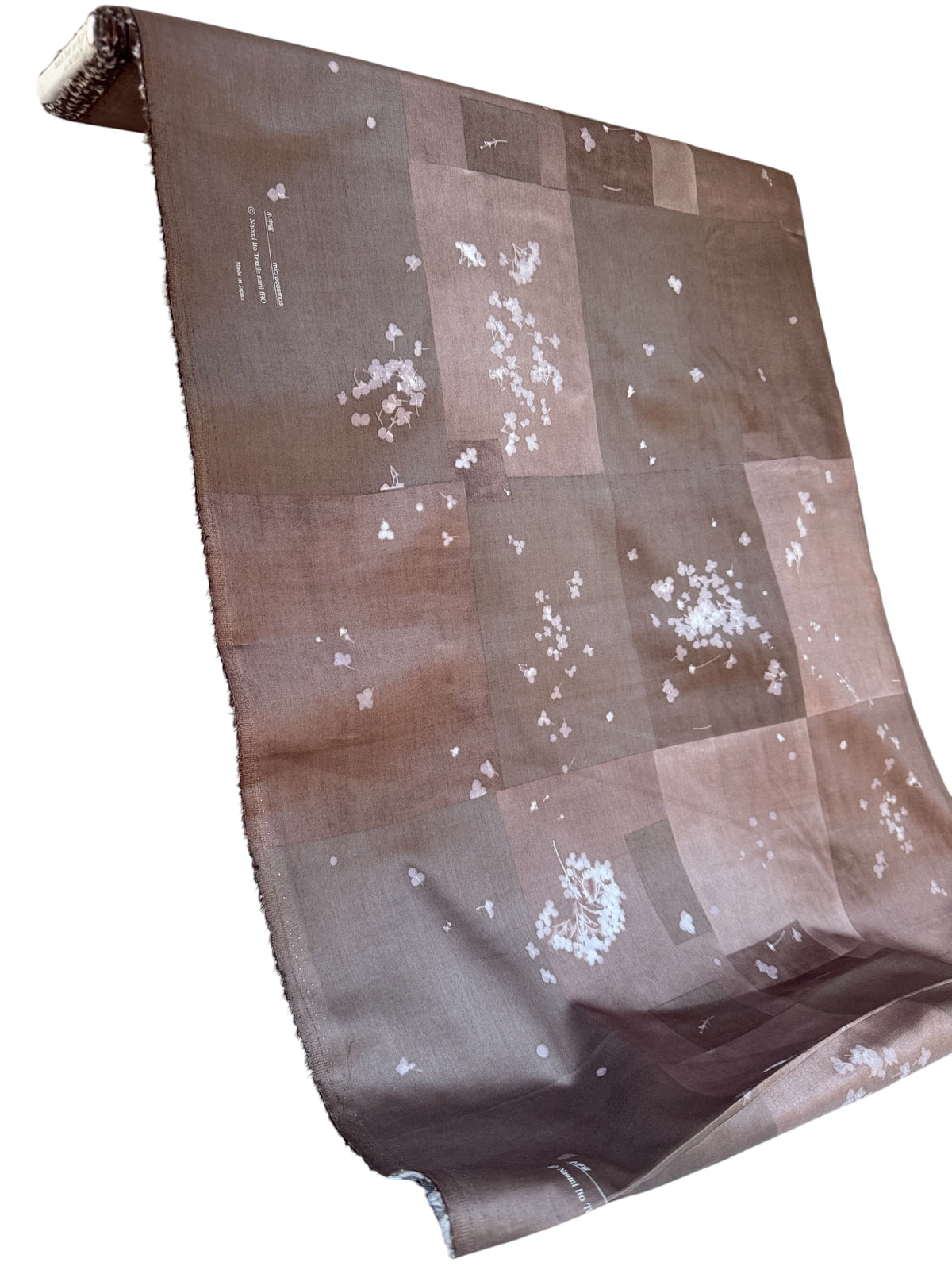 Nani Iro Brown Cotton Sateen- Microcosmos- 43